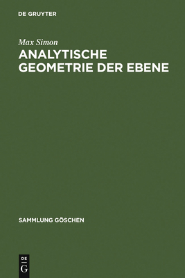 Analytische Geometrie der Ebene [German] 3111005011 Book Cover