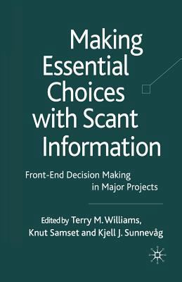 Making Essential Choices with Scant Information... 1349302244 Book Cover