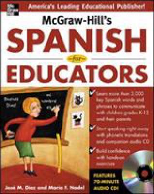 McGraw-Hill's Spanish for Educators W/Audio CD ... 0071464913 Book Cover