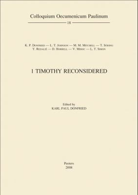1 Timothy Reconsidered 9042920912 Book Cover