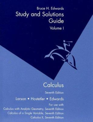 Study and Solutions Guide Calculus Volume I: Ch... 0618149228 Book Cover