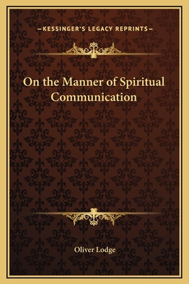 On the Manner of Spiritual Communication 1169155375 Book Cover