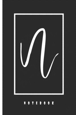 N | Monogram Initial Notebook: Lined Notebook / Journal Gift, 110 Pages, 6x9, Soft Cover, Matte Finish