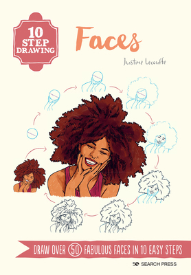 10 Step Drawing: Faces: Draw Over 50 Fabulous F... 1800922353 Book Cover