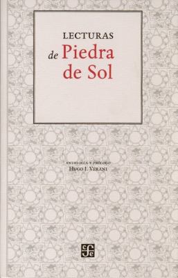 Lecturas de Piedra de Sol: Edicion Conmemorativ... [Spanish] 9681685199 Book Cover