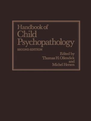 Handbook of Child Psychopathology 1475711646 Book Cover