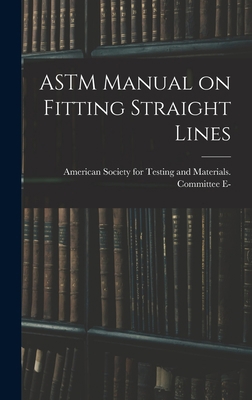 ASTM Manual on Fitting Straight Lines 1013420373 Book Cover