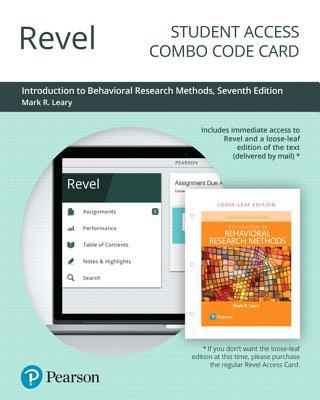 Revel for Introduction to Behavioral Research M... 0135248086 Book Cover