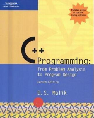 C++ Programming: From Problem Analysis to Progr... 061916042X Book Cover