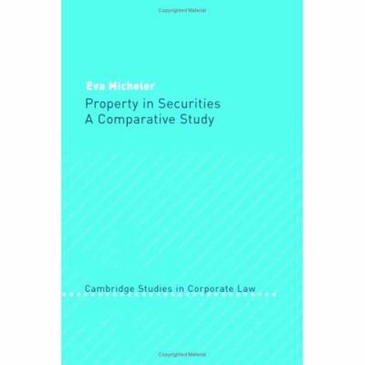 Property in Securities: A Comparative Study B007YZQGSE Book Cover
