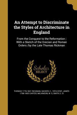 An Attempt to Discriminate the Styles of Archit... 1363042734 Book Cover