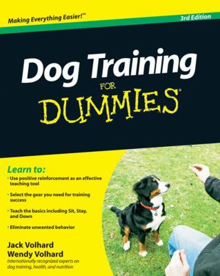 Dog Training for Dummies 0470600292 Book Cover