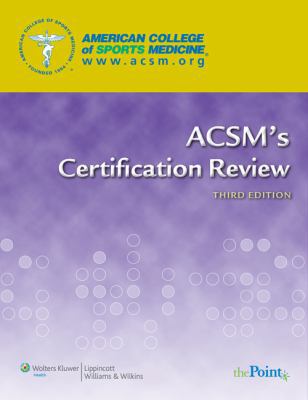 ACSM's Certification Review 0781769019 Book Cover