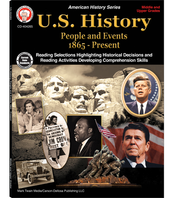 U.S. History, Grades 6 - 12: People and Events ... 1622236440 Book Cover