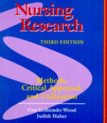 Nursing Research: Methods, Critical Appraisal, ... 0801677270 Book Cover