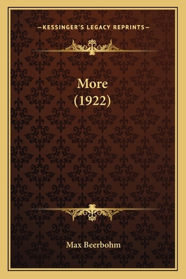 More (1922) 116401191X Book Cover