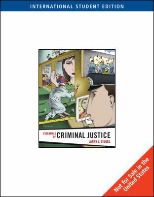 Essentials of Criminal Justice 0495833673 Book Cover