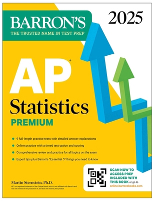 AP Statistics Premium, 2025: Prep Book with 9 P... 150629197X Book Cover