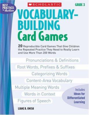 Vocabulary-Building Card Games: Grade 3 0439554667 Book Cover