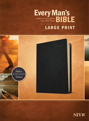 Every Man's Bible Niv, Large Print (Genuine Lea... [Large Print] 1496447964 Book Cover