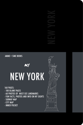 New York Visual Notebook: Black Night 8895218795 Book Cover