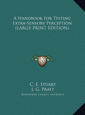 A Handbook For Testing Extra-Sensory Perception... [Large Print] 1169949991 Book Cover