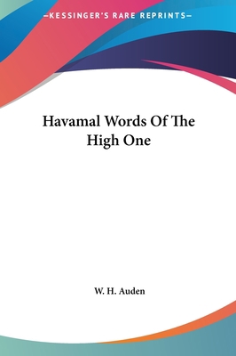 Havamal Words Of The High One 116143402X Book Cover