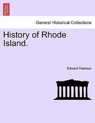 History of Rhode Island. 1241556091 Book Cover