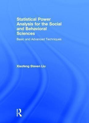Statistical Power Analysis for the Social and B... 1848729804 Book Cover