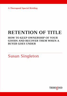 Retention of Title 1854187031 Book Cover