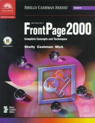 Microsoft FrontPage 2000: Complete Concepts and... B003KL9HBE Book Cover