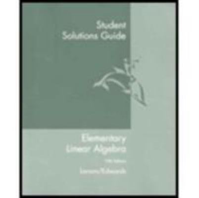Student Solutions Guide for Larson S Elementary... 0618335684 Book Cover