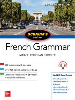 Schaum's Outline of French Grammar, Seventh Edi... 1260120953 Book Cover