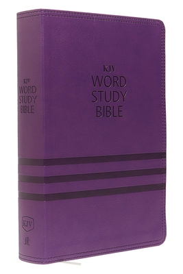 KJV, Word Study Bible, Imitation Leather, Purpl... 0718085620 Book Cover