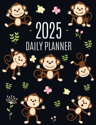 Monkey Planner 2025: Cute Year Organizer with A... 1965994458 Book Cover