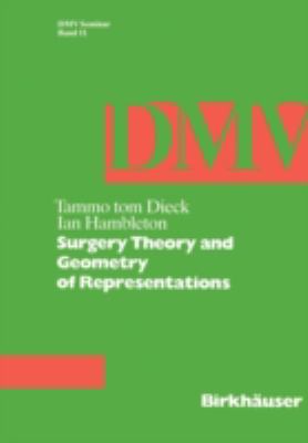 Surgery Theory and Geometry of Representations 3764322047 Book Cover