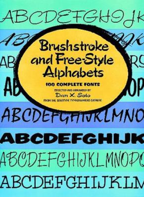 Brushstroke and Free-Style Alphabets 0486234886 Book Cover
