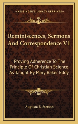 Reminiscences, Sermons and Correspondence V1: P... 1163458260 Book Cover