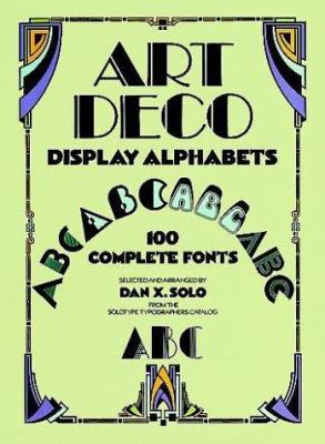 Art Deco Display Alphabets (Dover Pictorial Arc... 0486243729 Book Cover