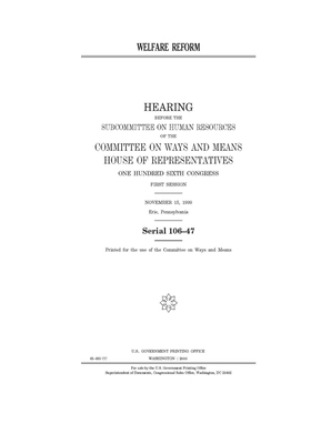 Welfare reform B0851MGXNL Book Cover