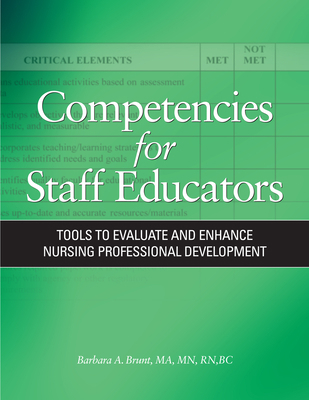 Competencies for Staff Educators: Tools to Eval... 1578399513 Book Cover