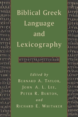 Biblical Greek Language and Lexicography 0802863353 Book Cover