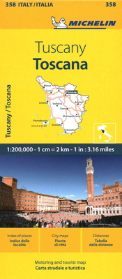 Michelin Map Italy: Toscana 358 2067262963 Book Cover
