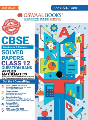 Oswaal CBSE Class 12 Applied Mathematics Questi... 9356349509 Book Cover