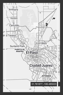 Weekly Planner : Book with el Paso Texas Map Cover Design ( USA )