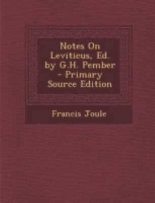 Notes on Leviticus, Ed. by G.H. Pember - Primar... 1294816004 Book Cover