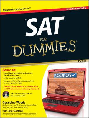 SAT For Dummies, with CD 1118026071 Book Cover