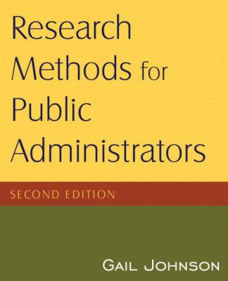 Research Methods for Public Administrators, 2nd... 0765623129 Book Cover