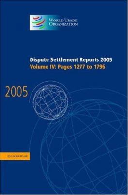 Dispute Settlement Reports 2005 0521885469 Book Cover