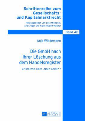 Die GmbH nach ihrer Loeschung aus dem Handelsre... [German] 3631640412 Book Cover
